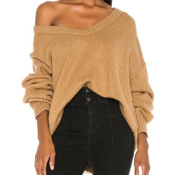 Free People Sweaters - Free People Oversized Scoop Neck Tunic Sweater